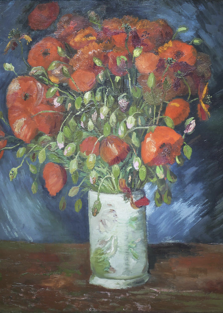 Poster - Vincent Van Gogh&#39;s Vase With Poppies (1886)