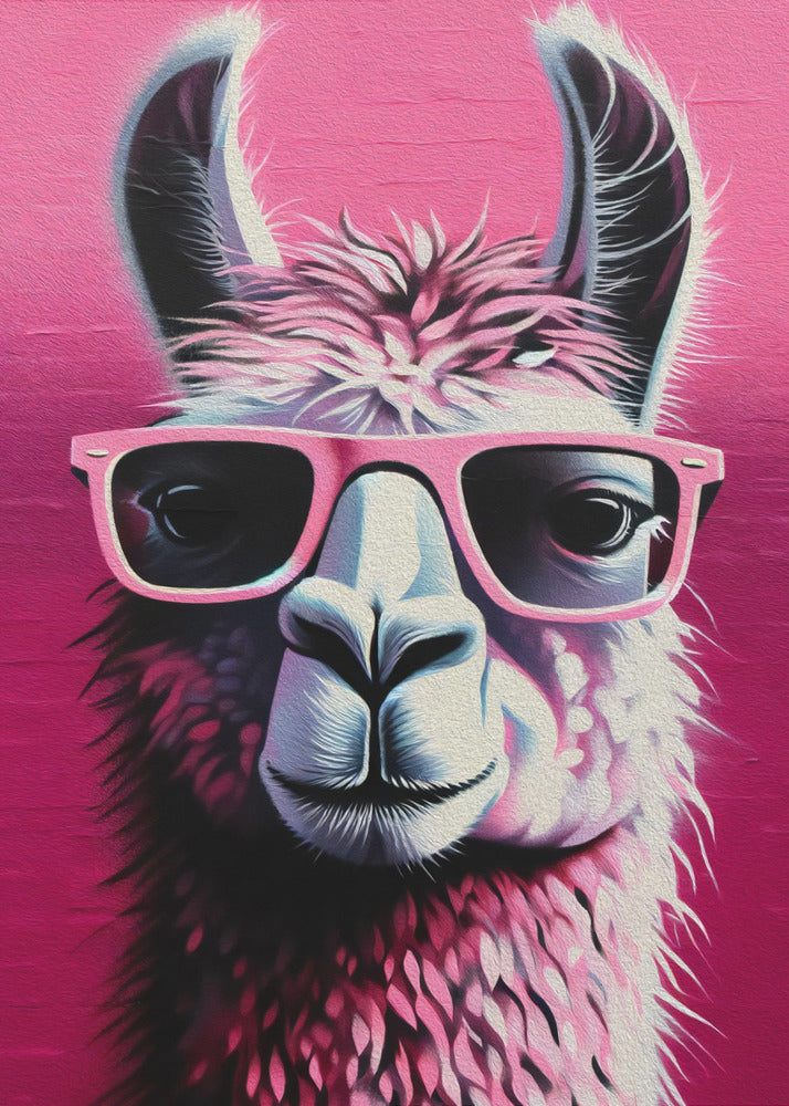 Plakat - Pink Lama