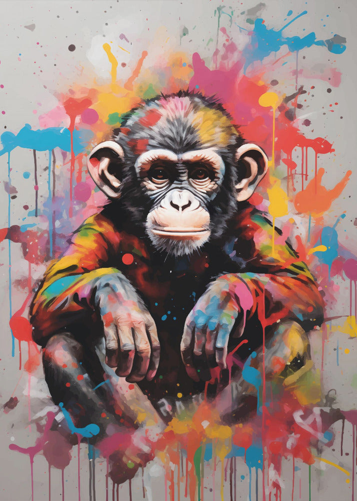 Plakat - Monkey Pop Art