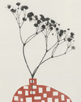 Plakat - Gypsophila In a Red Vase