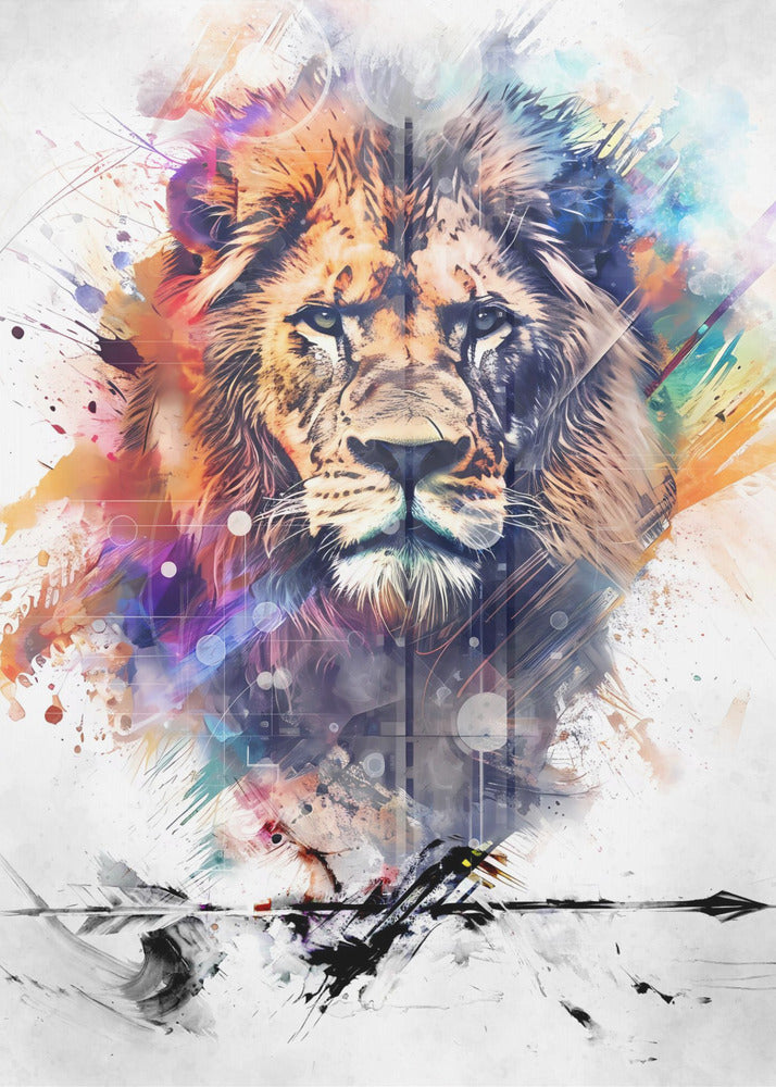 Plakat - Lion Poster Art 04