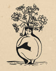 Plakat - Woman in vase