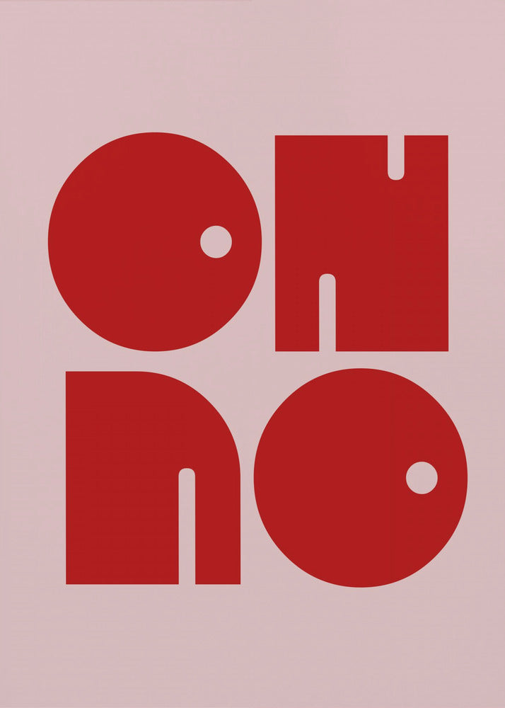 Plakat - Oh No Pink Red.psdratio 3x4 Print By Bohonewart