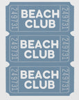 Plakat - Beach Club Tickets