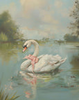 Plakat - Vintage Swan Coquette