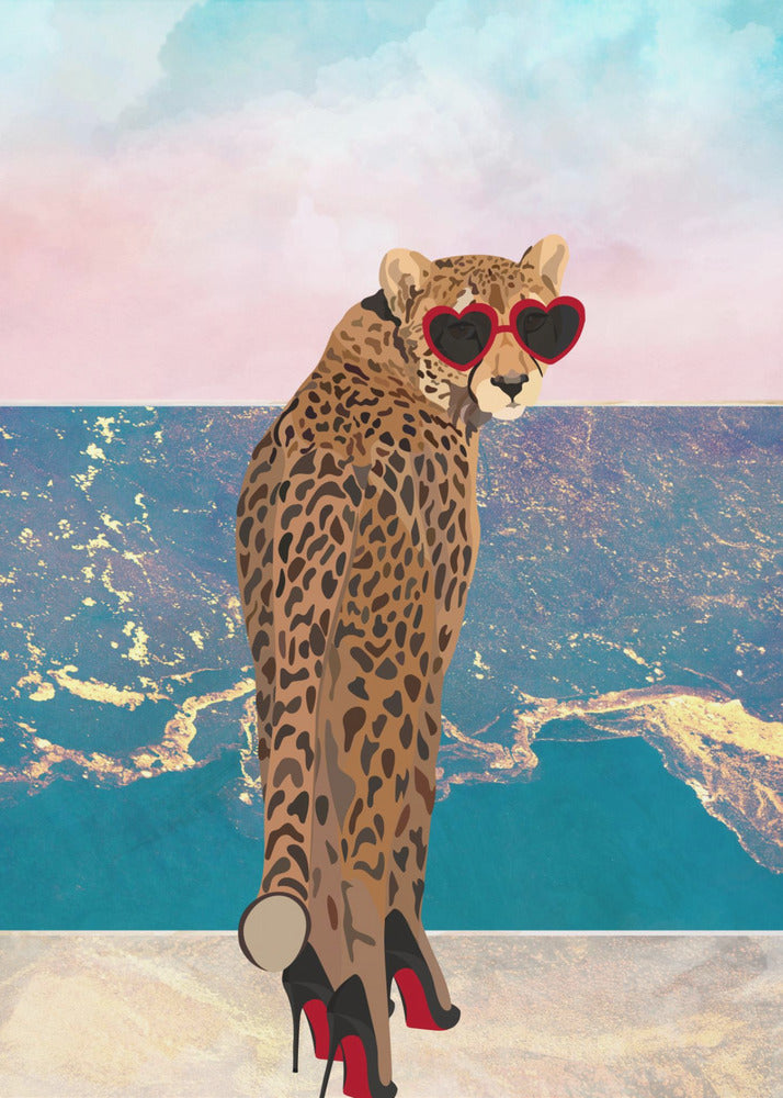 Plakat - Cheetah on holiday