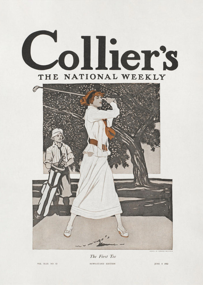 Plakat - Colliers, the National Weekly, the First Tee