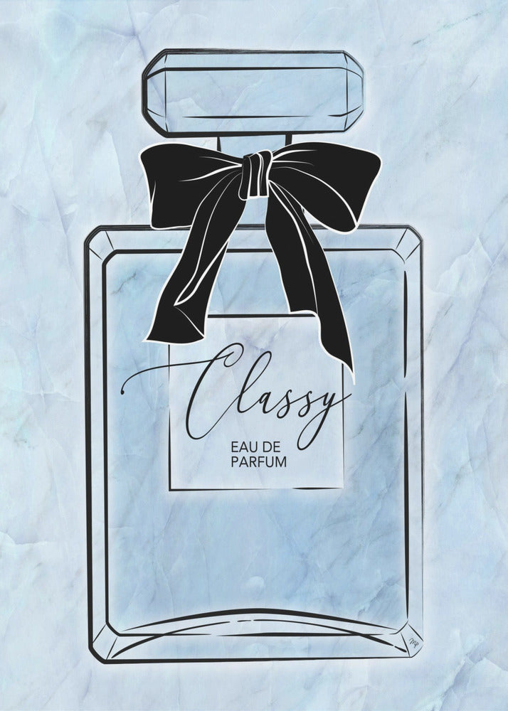 Plakat - Classy Perfume Blue