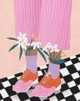 Plakat - Floral Socks