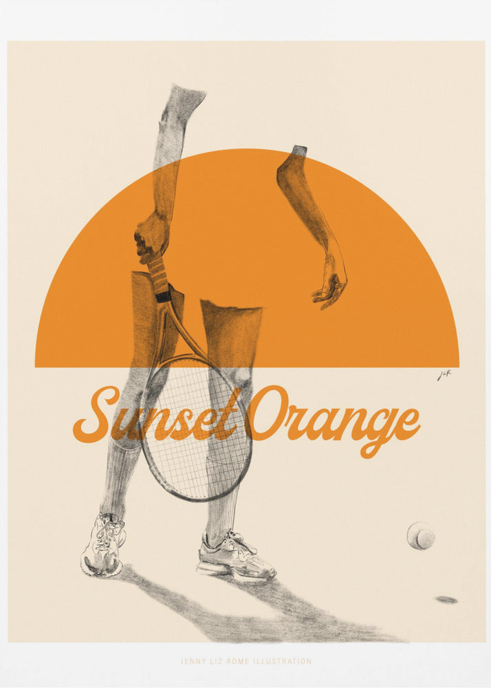 Plakat - Sunset Orange