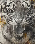 Plakat - Tiger Animal Vintage Art Illustration Wallart 09