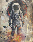 Plakat - Astronaut Vintage Art Illustration Wallart 08