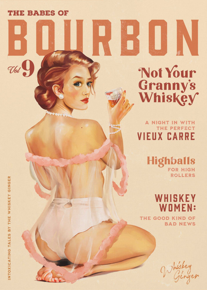 Plakat - Babes of Bourbon Vol 9 Vintage Whiskey Pinup