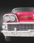 Poster - American classic car Super 1958 red