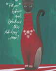 Plakat - Feline festive and fabulous