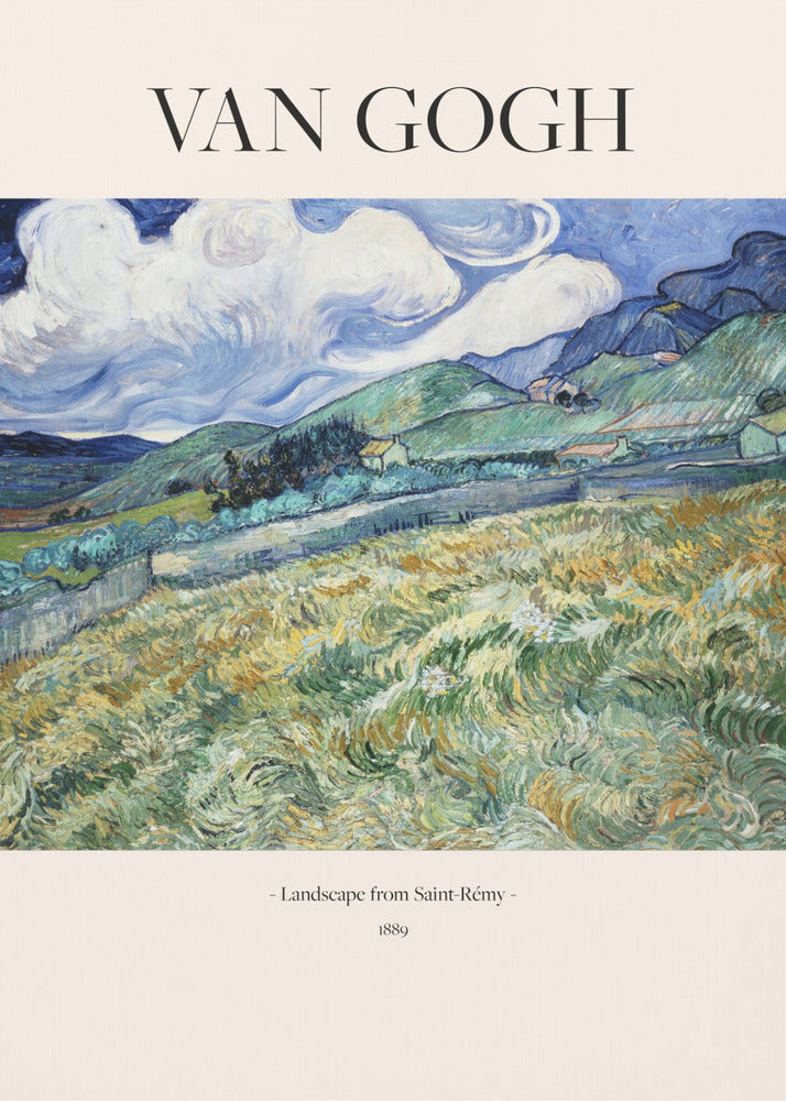 Poster - Landscape From Saint Rémy (1889)