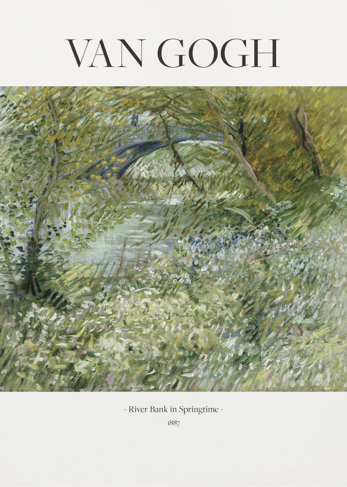 Plakat - River Bank In Springtime (1887)