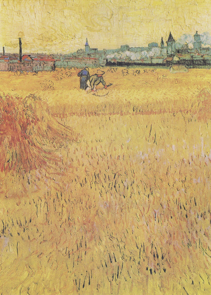 Poster - Wheat Field With View of Arles (1888)