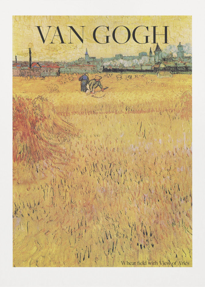 Plakat - Wheat Field With View of Arles (1888)