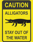 Plakat - Caution   Alligators