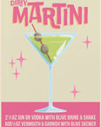 Plakat - Dirty Martini Cocktail art