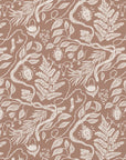 Poster - Cabincore Scene Pattern - Mocha Mousse