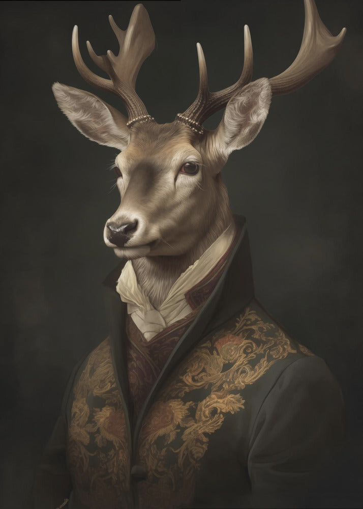 Plakat - Stag Portrait