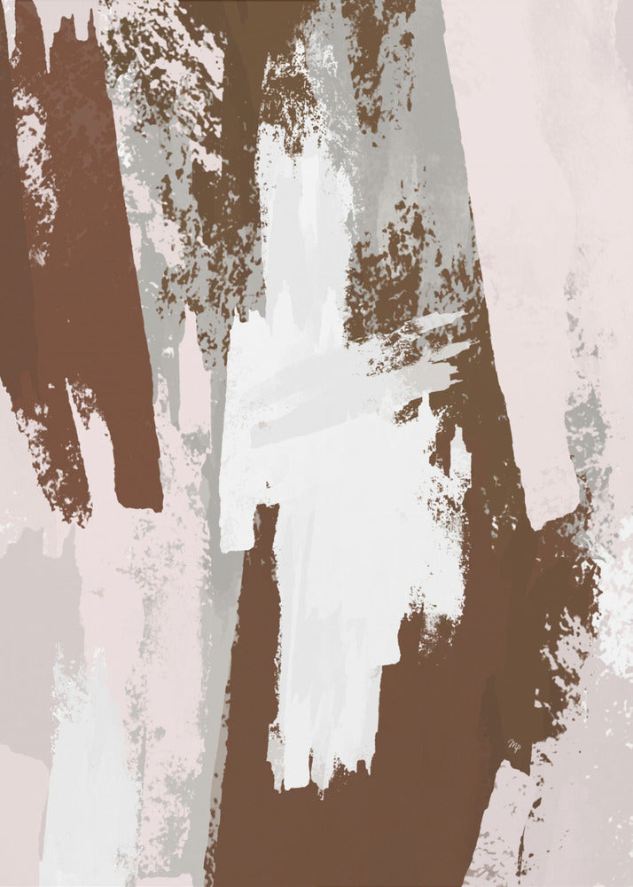 Poster - Abstract Brown Paint