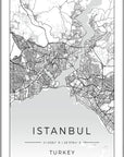 Plakat - Istanbul kort - admen.dk