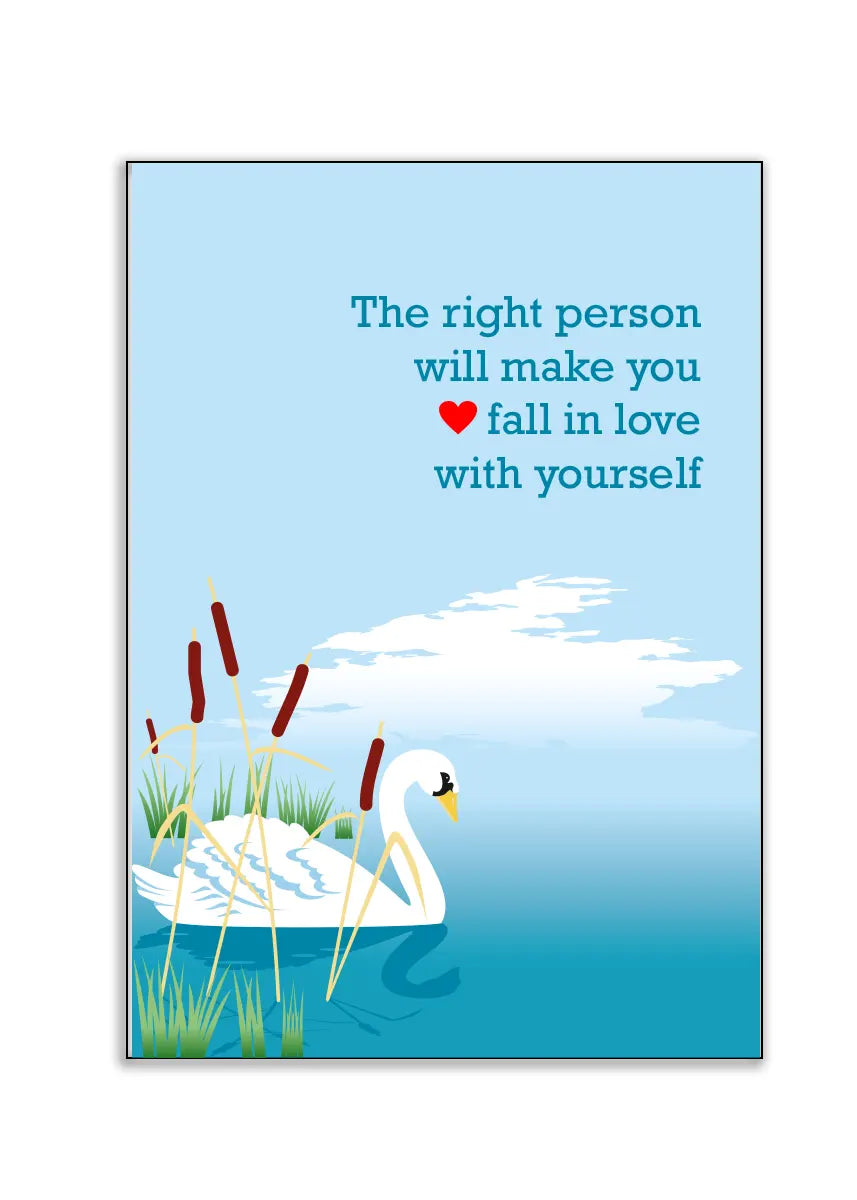 Plakat - Svane - the right person - admen.dk