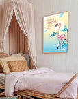 Plakat - Flamingo - there is a princess citat - admen.dk