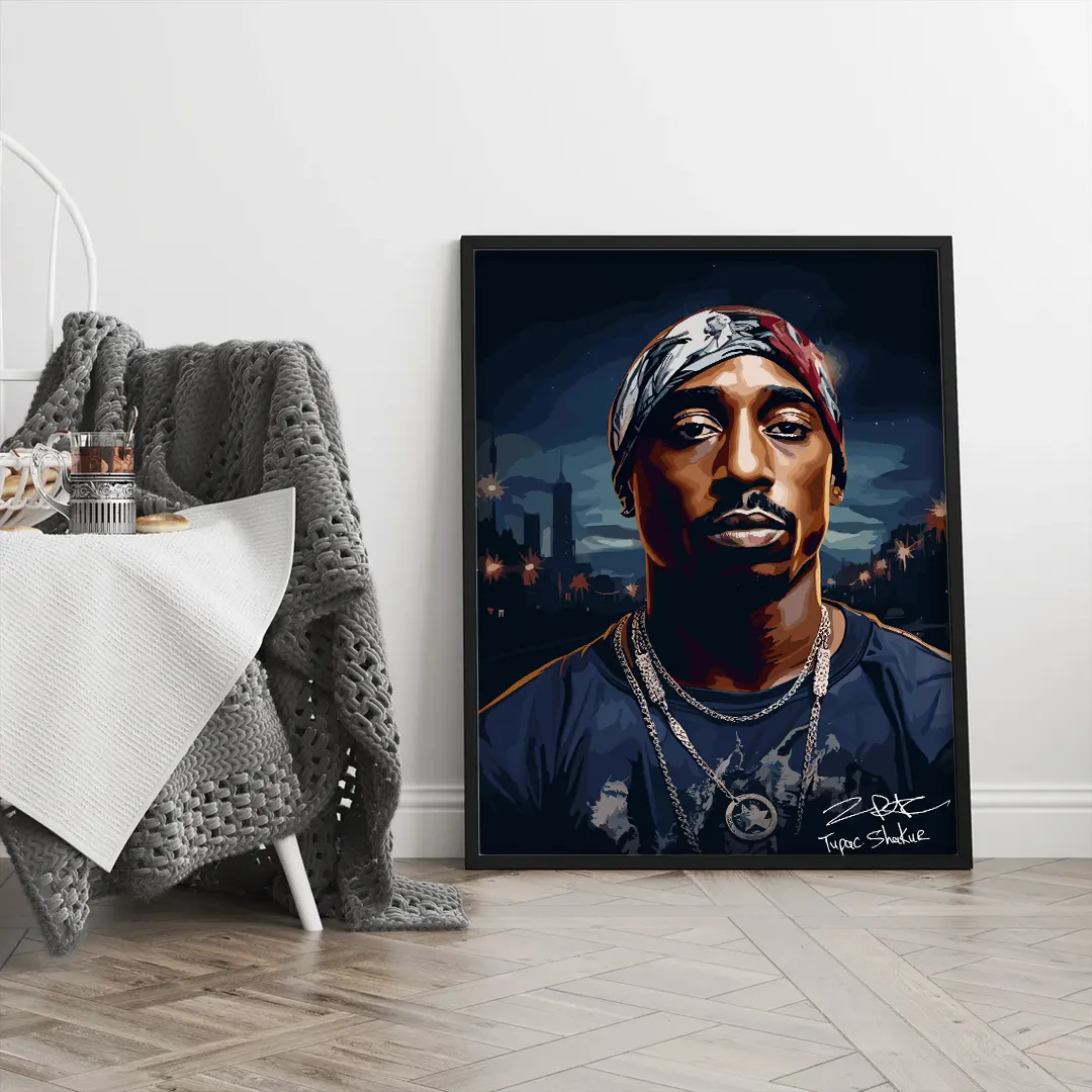 Plakat - Tupac street kunst - admen.dk