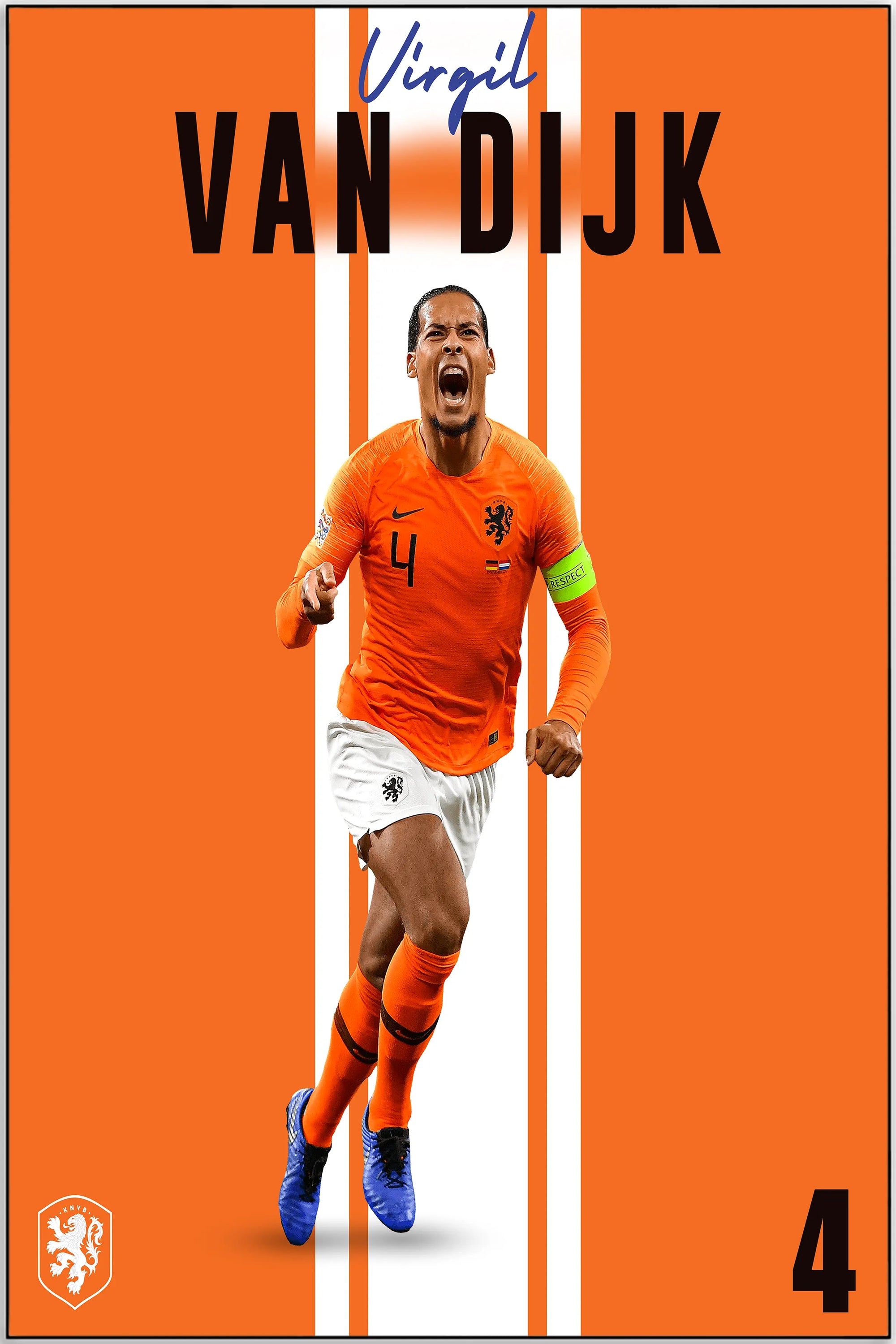 Plakat - Virgil Van Dijk style - admen.dk