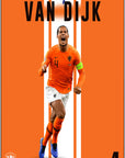 Plakat - Virgil Van Dijk style - admen.dk