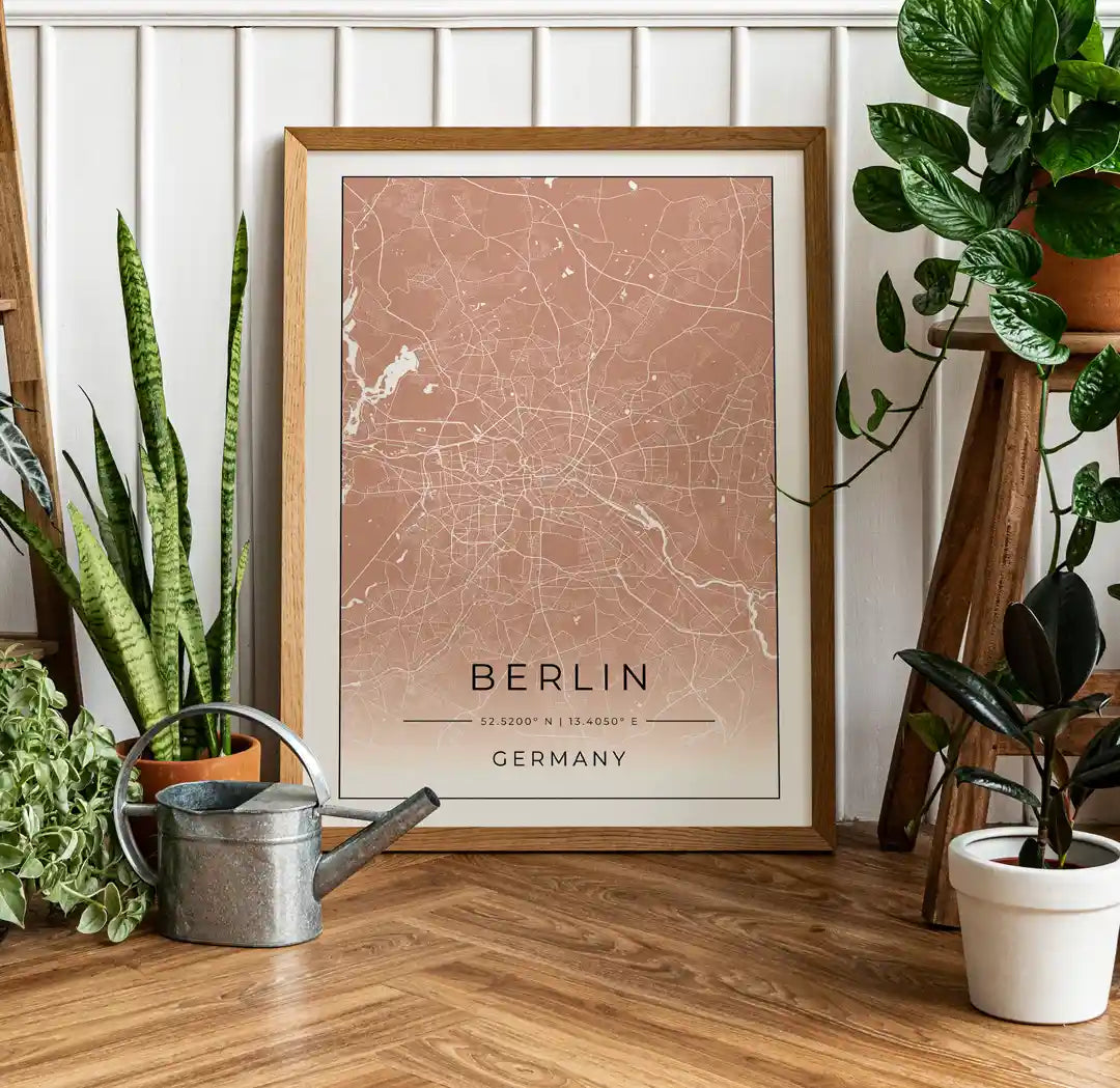 Plakat - Berlin kort