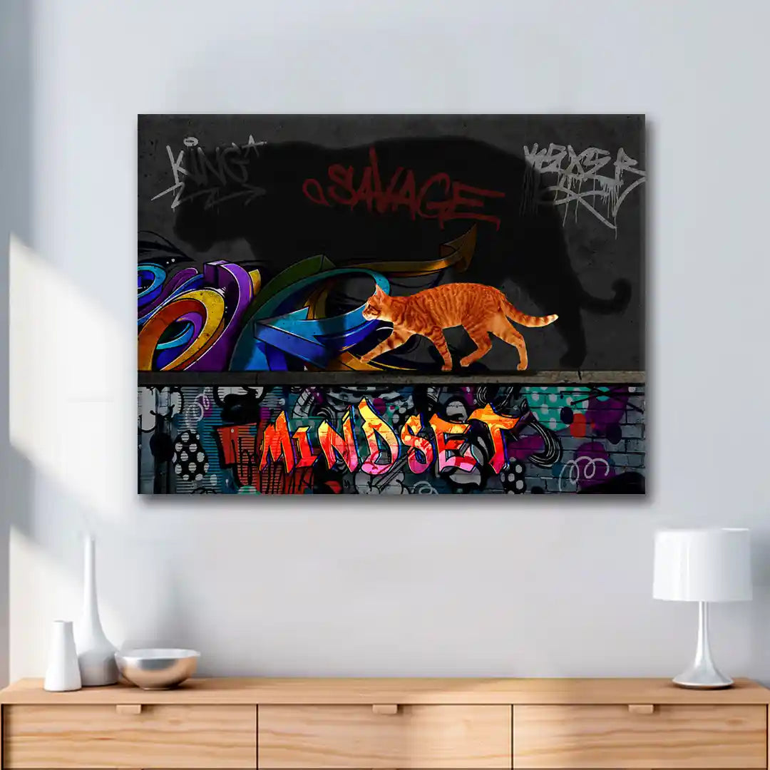 Plakat - Cat mindset savage